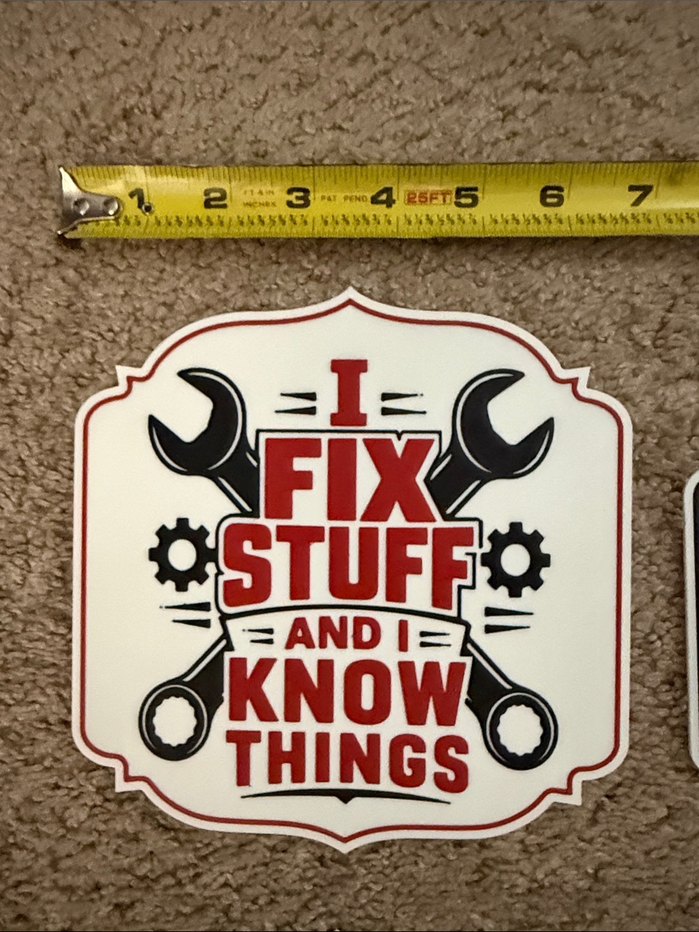 Mechanic Garage 3D printed signs. - Black, White & Red Garage Decor - Picture 3 of 8